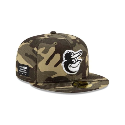 Baltimore Orioles Gorra | New Era MLB Armed Forces Weekend 59fifty Fitted Cap Mexico - Verdes